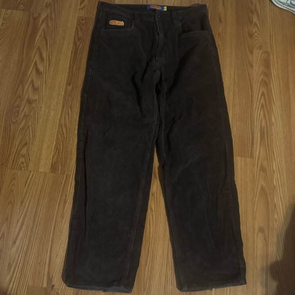 Empyre Brown Corduroy Men's Baggy‎ Straight Relaxed Pants Size 32 Y2k Skate